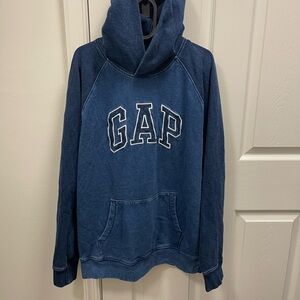 GAP Kids Two-Tone Blue Hooded Pullover